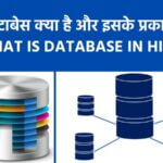 डेटाबेस क्या है और इसके प्रकार - What is database in hindi ।