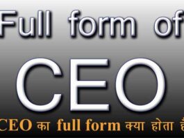 CEO का फुल फॉर्म क्या होता है? CEO full form in Hindi ।