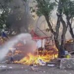 Fire breaks out in a firecracker shop in Bokaro, 50 shops destroyed